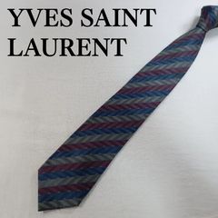 Yves Saint Laurent イヴ・サンローラン】ネクタイ 総柄 絹 - メルカリ
