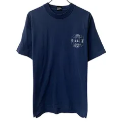 90s USA製 FRUIT OF THE LOOM 半袖 プリントTシャツ XL ネイビー フルーツオブザルーム プルオーバー 90年代 コットンポリ 夏物 a807-6122のサムネイル