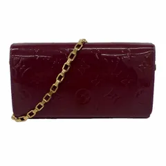 【6gc2717】ルイヴィトン 長財布 ヴェルニ ポルトフォイユサラチェーン M90148 アメジスト【中古】レディースのサムネイル