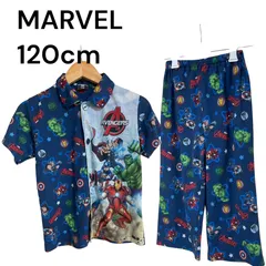 a3087  【120cm】マーベル アベンジャーズ パジャマ 上下セット 半袖・長ズボンのサムネイル
