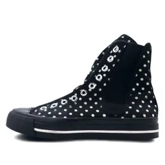 LIMI feu ( YOHJI YAMAMOTO ) サイドゴア スニーカー 23cm ブラック キャンバス ドット 水玉のサムネイル