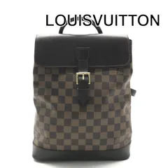 美品 LOUISVUITTON ルイヴィトン ダミエ PVC ゴールド金具 リュック バッグ ブラウン ブランド 鞄 かばん レディース メンズ y562のサムネイル