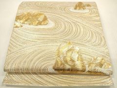 平和屋着物●男性　両面　角帯　色無地　渋紙色×桑茶色　正絹　逸品　CABF8476hy 平和屋着物○男性 両面 角帯 色無地 渋紙色×桑茶色 正絹 逸品