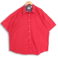大きいサイズ メンズXXL 00’s ギャップ GAP 半袖コットンシャツ 実寸胸囲154cm レッド系 hsc-1311 オールド 【アメカジ】【古着】【中古】のサムネイル