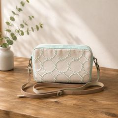 今日だけ❣️ミナペルホネンlintu 本革ショルダーバッグハンドメイド