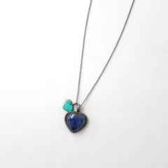 Ron Herman ロンハーマン 取り扱い CARICIA ハート ターコイズ シルバー ネックレス /26Nのサムネイル