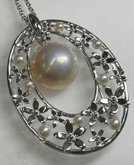 タサキ 田崎2way ネックレス マベパール ブローチ シルバー TASAKI タサキ ネックレス ブローチ マベパール 真珠 シルバー 925