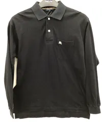 【中古品・現状品】BURBERRY GOLF ブラック　ポロシャツ  Lサイズ　バーバリーCｰ134のサムネイル