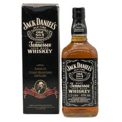 古酒 ジャックダニエル 旧ボトル 1リットル 希少外箱付 未開封ボトル