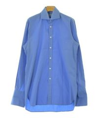 HILDITCH&KEY イギリス製 ストライプシャツ セヴィルロウ ブルー 