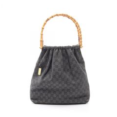 GUCCI グッチ ショルダーバッグ GG柄 キャンバス ブラック 90781