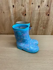 未使用展示品　ムーンスター　レインシューズ　水色　18cm　箱なし　子供靴　長靴のサムネイル