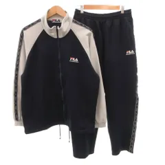 フィラ FILA セットアップ ジャージ ジャケット パンツ ストレッチ ロゴ M 紺 ネイビー /FFのサムネイル