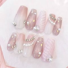 No.129オーダー♡ワンホン韓国フレンチガーリー量産型スナ系ネイル