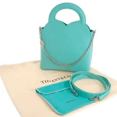 【Tiffany & Co.】ティファニー TIFFANY&Co. リターントゥティファニートート 72017560 2WAYバッグ レザー ブルー シルバー金具 レディース【バッグ】のサムネイル