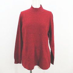 J614☆リーバイス カシミヤ混ウール セーター アラン編み ニット 1