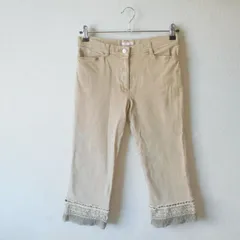 レストローズ LEST ROSE パンツ M クロップドパンツ ７分丈 レース レディース 春 夏 はしごリボンのサムネイル