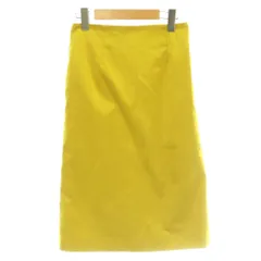 バーニーズニューヨーク BARNEYS NEW YORK ロングタイトスカート 36 黄色 イエロー /SS ■OS ■MAのサムネイル