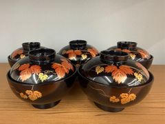 Rikako様HANAE MORIしっきシック 森英恵 漆器 5客揃 汁椀セット
