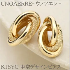 ウノアエレ デザインピアス K18YGのサムネイル