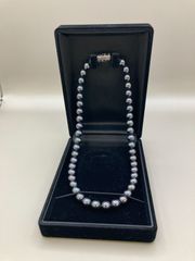 テリ抜群✨大珠】本真珠 12.2mm ネックレス ブルーグレー パール 