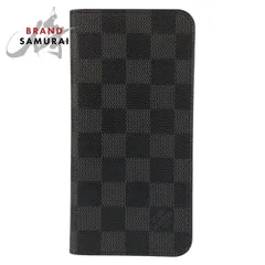 美品 LOUIS VUITTON ルイヴィトン ダミエグラフィット IPHONE6+ フォリオ ブラック N61245 iPhoneケース 6Plus 6sPlusケース メンズ 603150【中古】のサムネイル