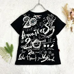 ALBEROBELLO オレボレブラ アルベロベロ 20周年記念 半袖 Tシャツ カットソー グラフィック プリント ブラック レディースのサムネイル
