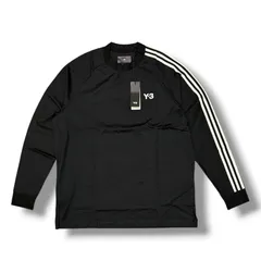 参考上代34100円 未使用 Y-3 3S LS TEE 3ストライプス オーバーサイズロゴロンT 長袖Tシャツ カットソー ワイスリー H44800 ブラック M （19460M）のサムネイル