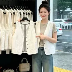 白 ベスト ベスト ノースリーブのサムネイル