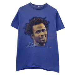 ～00s Majestic 半袖 プリントTシャツ M パープルブルー マジェスティック プルオーバー ～00年代 ジャミール・ワトキンス 夏物 a807-6146のサムネイル