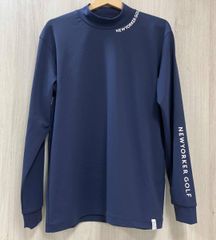 NEWYORKERGOLF モックネックTシャツ ゴルフ L ネイビー