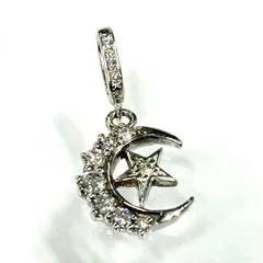 ローリーロドキン Loree Rodkin クレセントムーン スター 18K WG ダイヤモンド ペンダントトップ【鑑定済み】正規品のサムネイル