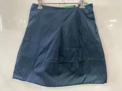 PA245⚫︎BRAHMIN⚫︎ブラーミン⚫︎スカート⚫︎タック⚫︎リバーシブル⚫︎2way⚫︎ミニスカート⚫︎レディース⚫︎size36⚫︎緑×紺⚫︎日本製のサムネイル