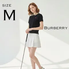 【極美品】BURBERRY GOLFバーバリーゴルフ 日本製 ノヴァチェック襟 半袖 ハーフジップ ポロシャツ M 黒ブラック 【古着】【中古】【送料無料】のサムネイル