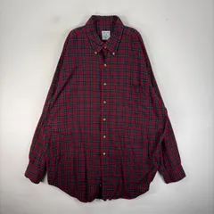 古着 ブルックスブラザーズ Brooks Brothers 長袖シャツ ボタンダウン 胸ポケ XL  レッド系 チェック メンズのサムネイル