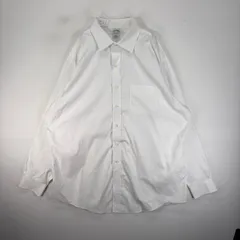 古着 ブルックスブラザーズ Brooks Brothers 長袖シャツ 胸ポケ 2XL  ホワイト系 無地 メンズのサムネイル