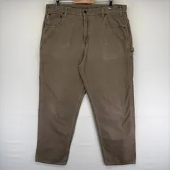 古着 カーハート Carhartt ダック パンツ ダック ペインター ワンポイントロゴ ジップ ハンマーループ W40 L34  ベージュ系 メンズのサムネイル