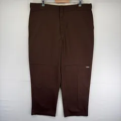 古着 ディッキーズ Dickies パンツ ワーク ワンポイントロゴ ジッパーフライ ダブルニー ツールポケット W42 L32  ブラウン系 メンズのサムネイル