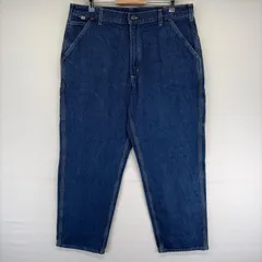 古着 カーハート Carhartt デニム パンツ ワーク ワンポイント ジップフライ ツールポケット ジーンズ w38 L32  ブルー系 メンズのサムネイル