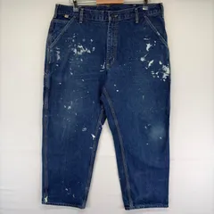 古着 カーハート Carhartt デニム パンツ ペインター ワンポイント ジップフライ ハンマーループ w38 L30  ブルー系 メンズのサムネイル
