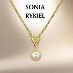 ソニアリキエル SONIA RYKIEL ネックレス ハート パール ゴールドのサムネイル