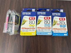 エプソン純正インク 80L（とうもろこし）増量タイプ6色セット＋5本