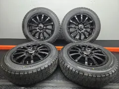 【DL WM02 165/65R14】スタッドレス【AZANE FB アザーネ 14インチ 5.5J4HPCD100+42】22年製 バリ溝 ブラック タンク ルーミー等　(STB160)のサムネイル