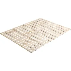 折りたたみ式 すのこベッド/寝具 ダブル (フレームのみ) 耐荷重180kg 木製 折りたたみ 布団対応 〔寝室 フロア 床〕のサムネイル