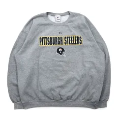 NFL 90年代 クルーネック スウェット XL グレー プリント PITTSBURGH STEELERS メキシコ製のサムネイル