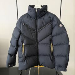 モンクレール☆ハイブリッドダウンニット☆美品☆ネイビー☆XS☆国内