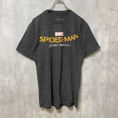 MARVEL 스파이더 맨 반소매 크루 넥 프린트 T 셔츠 차콜 레트로 디자인 M 사이즈 헌옷 [가격 인하 협상 OK!]