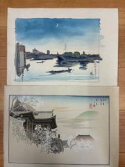 ⭐︎様専用】美品 川西祐三郎「神戸百景」版画集 木版画 95枚 箱・目録
