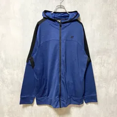 RUSSELL　ラッセル　長袖ワンポイントロゴトラックジャケット　ジャージ　ネイビー　オーバーサイズ　XLサイズ　古着【値引き交渉OK！】のサムネイル
