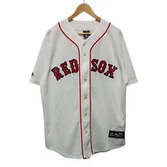 22 majestic MLB RED SOX レッドソックス ベースボールシャツ Carl Crawford 13 ホワイト系 ポリエステル サイズL 67177のサムネイル